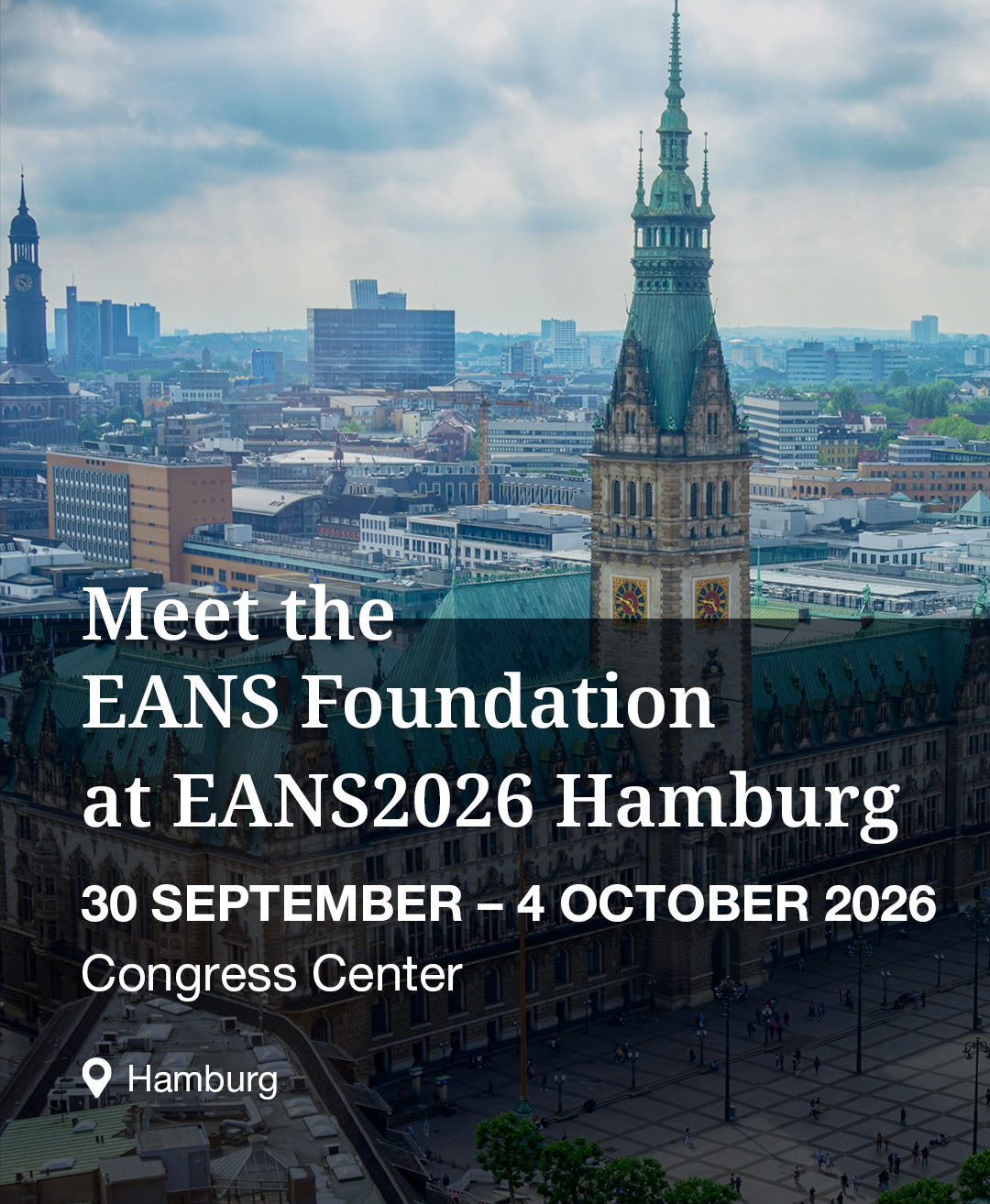 Join the EANS Foundation at EANS2026 Congress in Hamburg